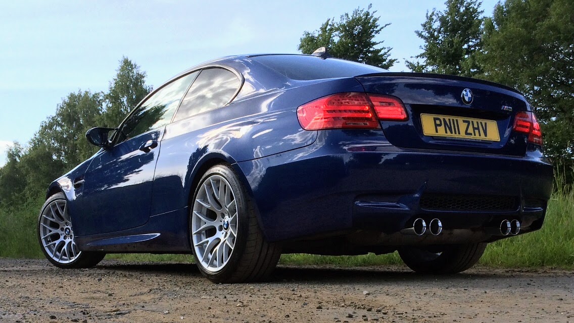 A blue F90 M3